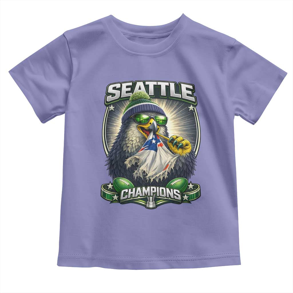 Seattle Champions Fan Pride Toddler T Shirt Football Fan Gift TS12 Violet Print Your Wear