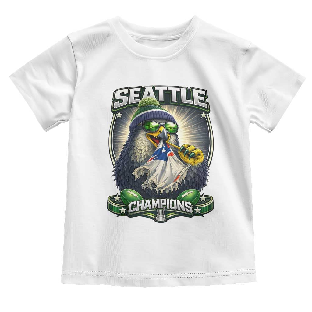 Seattle Champions Fan Pride Toddler T Shirt Football Fan Gift TS12 White Print Your Wear