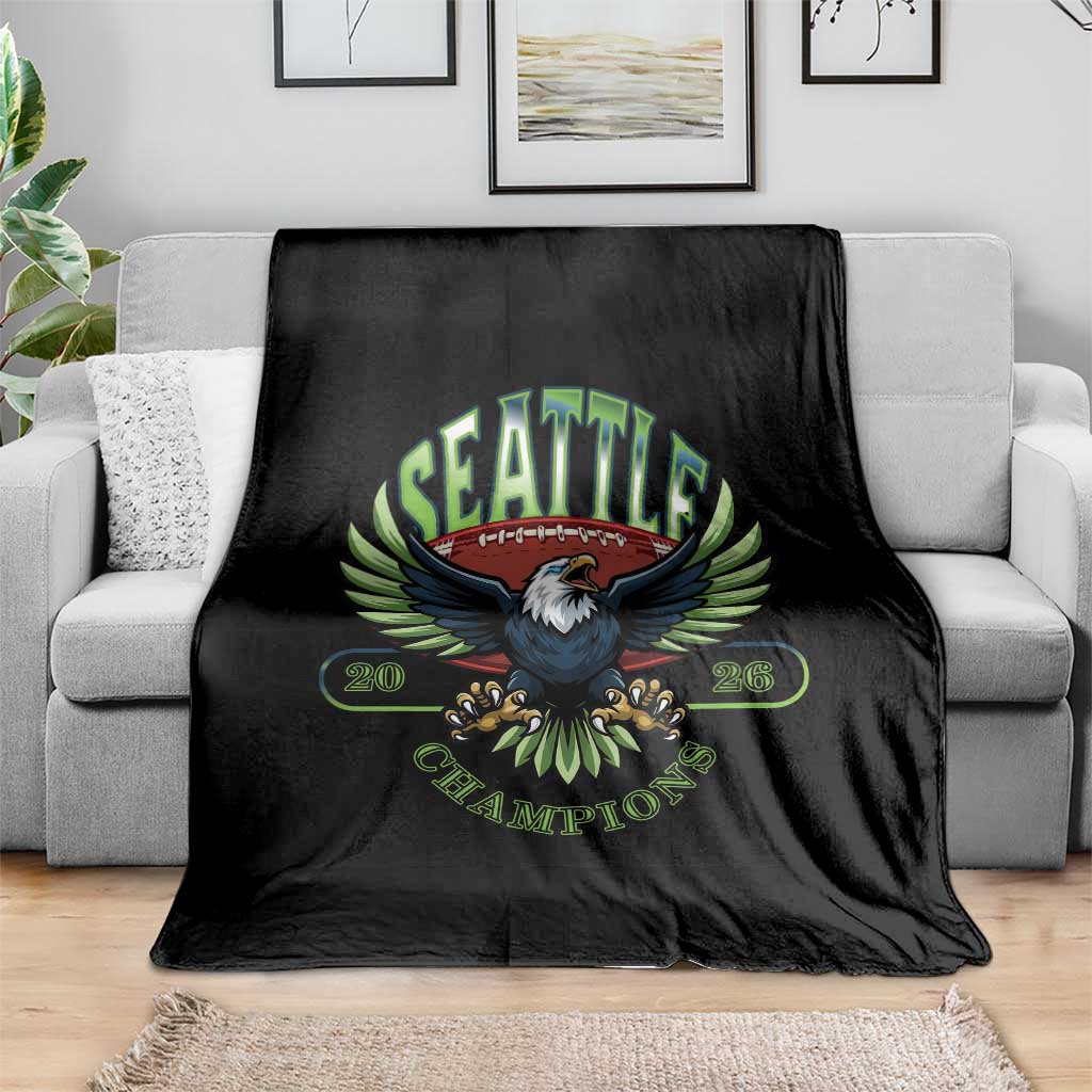 Seattle Champions Fan Pride Throw Blanket Gift For Football Lovers TS12 Print Your Wear