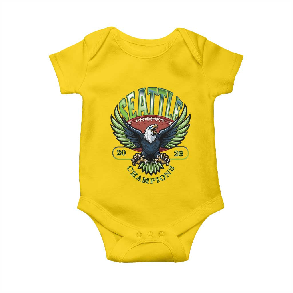 Seattle Champions Fan Pride Baby Onesie Gift For Football Lovers TS12 Daisy Print Your Wear