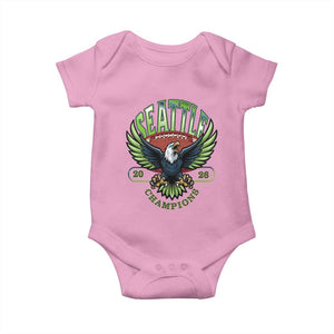 Seattle Champions Fan Pride Baby Onesie Gift For Football Lovers TS12 Light Pink Print Your Wear