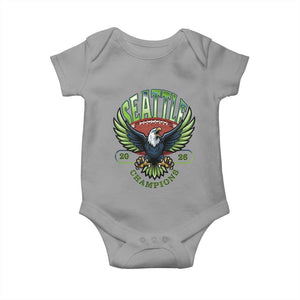 Seattle Champions Fan Pride Baby Onesie Gift For Football Lovers TS12 Sport Gray Print Your Wear
