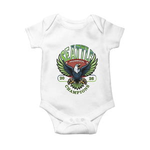 Seattle Champions Fan Pride Baby Onesie Gift For Football Lovers TS12 White Print Your Wear