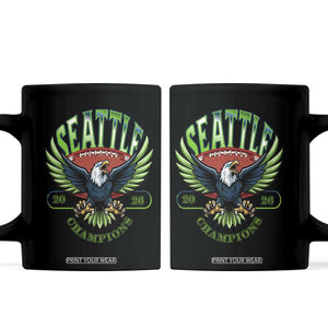Seattle Champions Fan Pride Coffee Mug Gift For Football Lovers TS12 Black Print Your Wear