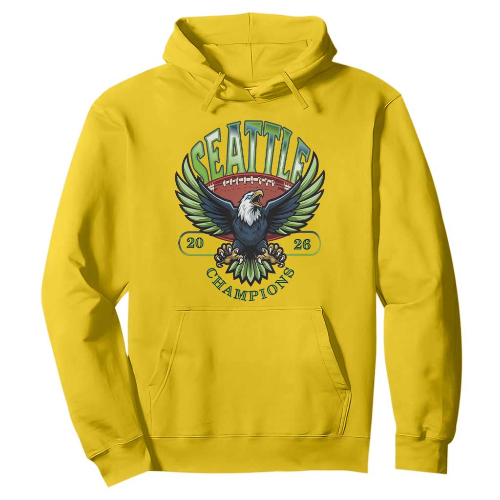 Seattle Champions Fan Pride Hoodie Gift For Football Lovers TS12 Daisy Print Your Wear