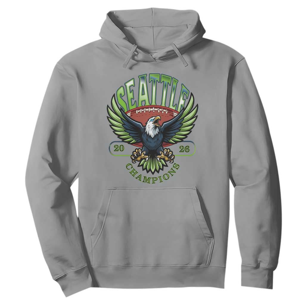 Seattle Champions Fan Pride Hoodie Gift For Football Lovers TS12 Sport Gray Print Your Wear