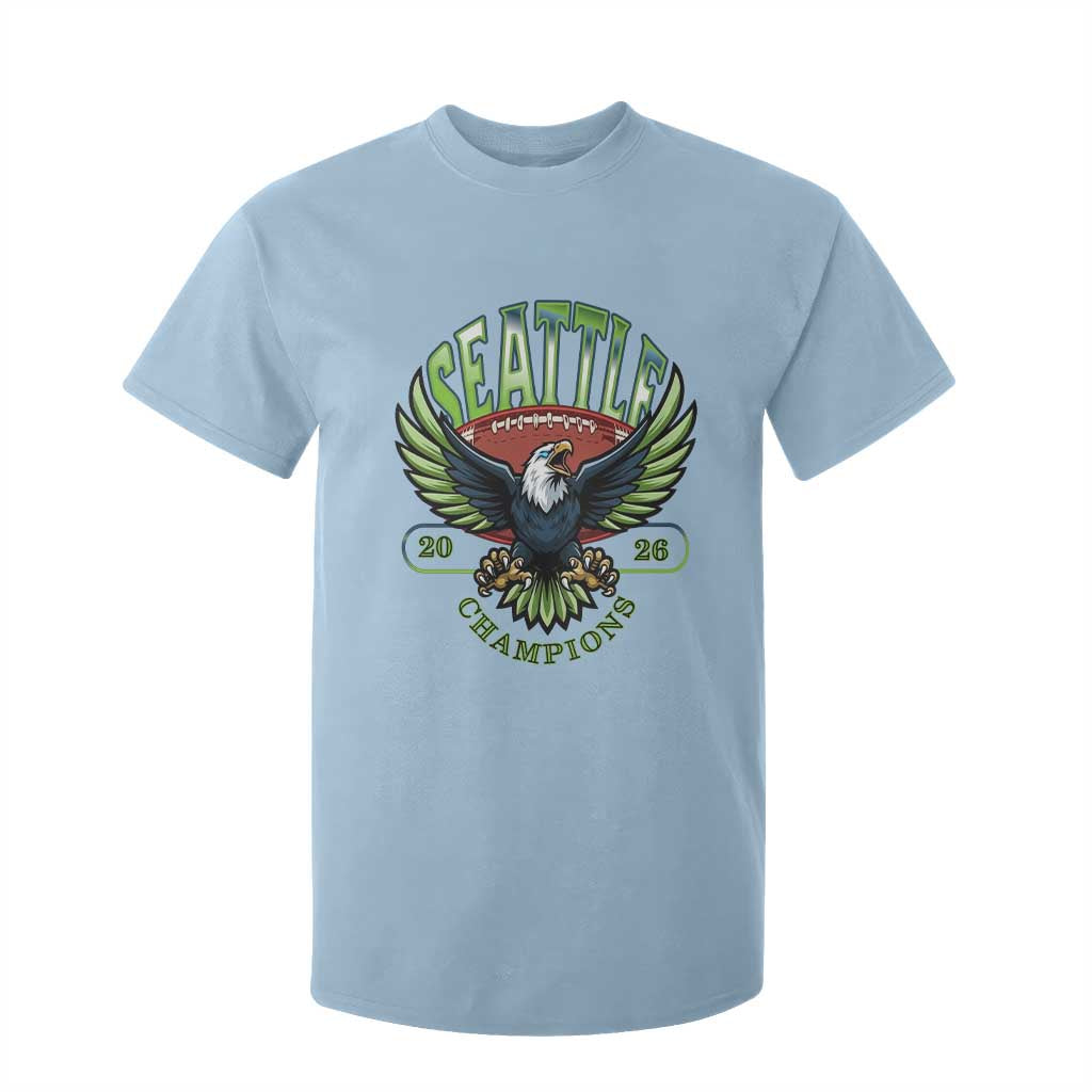 Seattle Champions Fan Pride T Shirt For Kid Gift For Football Lovers TS12 Light Blue Print Your Wear