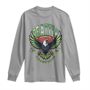 Seattle Champions Fan Pride Long Sleeve Shirt Gift For Football Lovers TS12 Sport Gray Print Your Wear