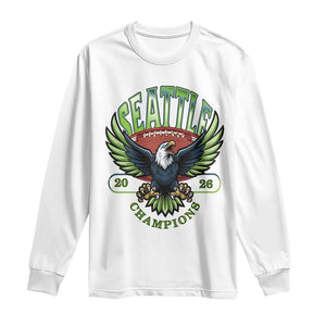 Seattle Champions Fan Pride Long Sleeve Shirt Gift For Football Lovers TS12 White Print Your Wear