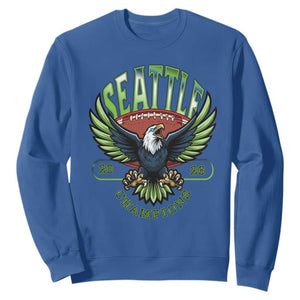 Seattle Champions Fan Pride Sweatshirt Gift For Football Lovers TS12 Royal Blue Print Your Wear