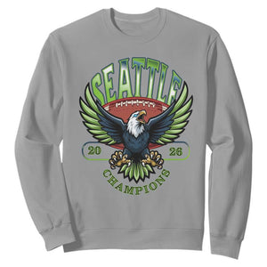 Seattle Champions Fan Pride Sweatshirt Gift For Football Lovers TS12 Sport Gray Print Your Wear