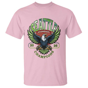Seattle Champions Fan Pride T Shirt Gift For Football Lovers TS12 Light Pink Print Your Wear