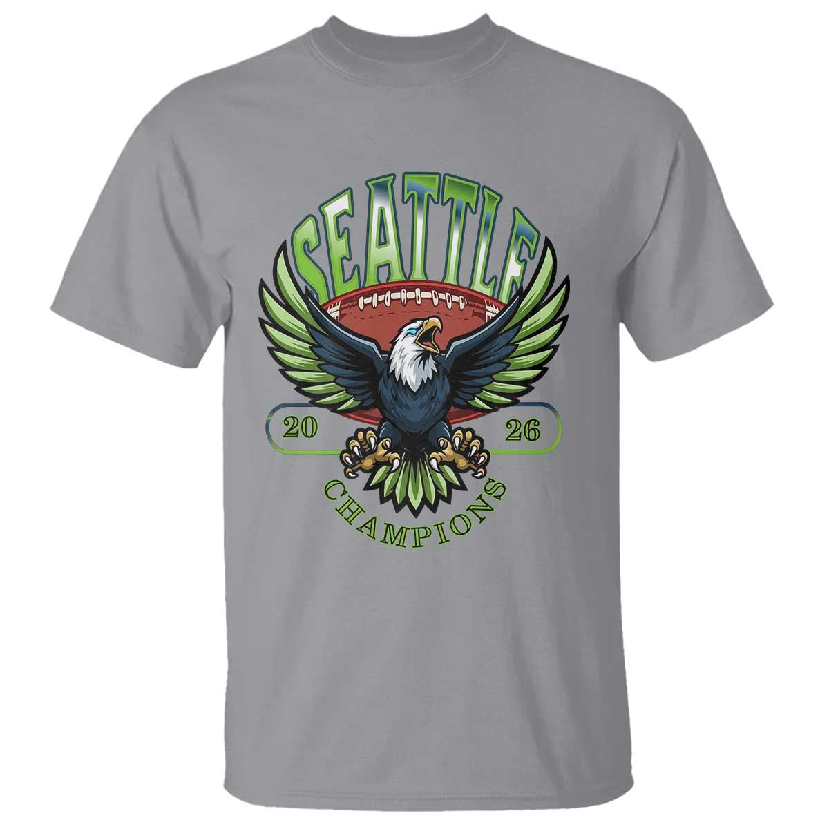 Seattle Champions Fan Pride T Shirt Gift For Football Lovers TS12 Sport Gray Print Your Wear