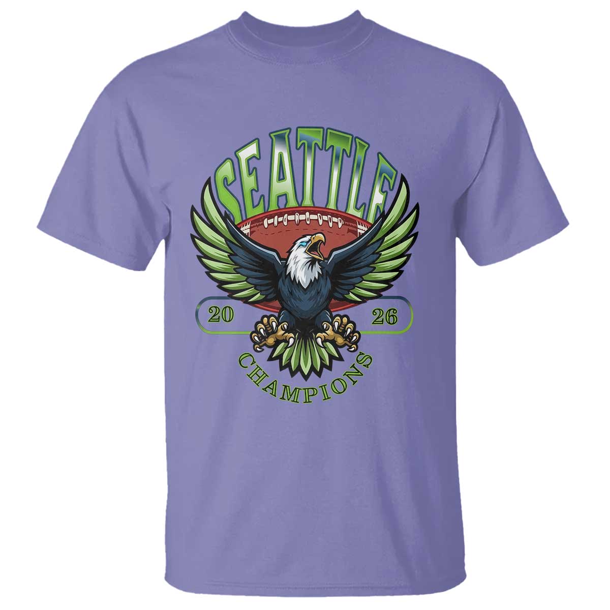 Seattle Champions Fan Pride T Shirt Gift For Football Lovers TS12 Violet Print Your Wear
