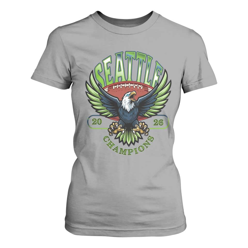 Seattle Champions Fan Pride T Shirt For Women Gift For Football Lovers TS12 Sport Gray Print Your Wear