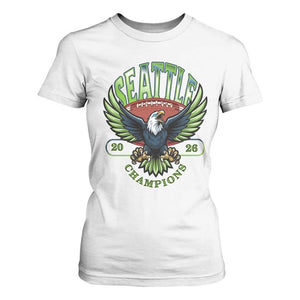 Seattle Champions Fan Pride T Shirt For Women Gift For Football Lovers TS12 White Print Your Wear