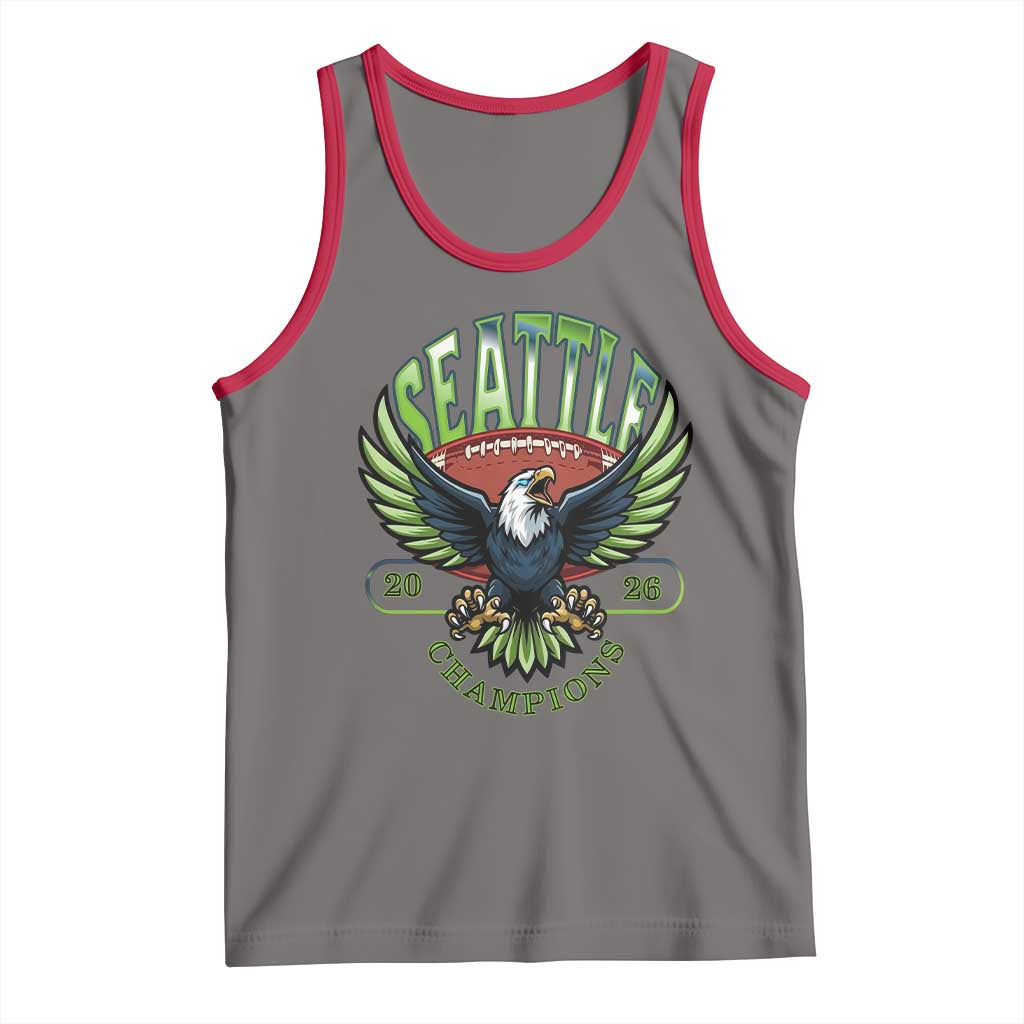Seattle Champions Fan Pride Tank Top Gift For Football Lovers TS12 Deep Heather Red Print Your Wear