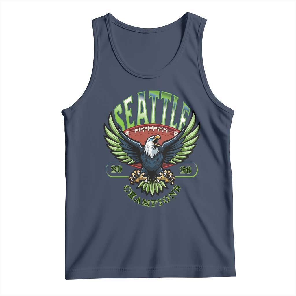 Seattle Champions Fan Pride Tank Top Gift For Football Lovers TS12 Navy Print Your Wear