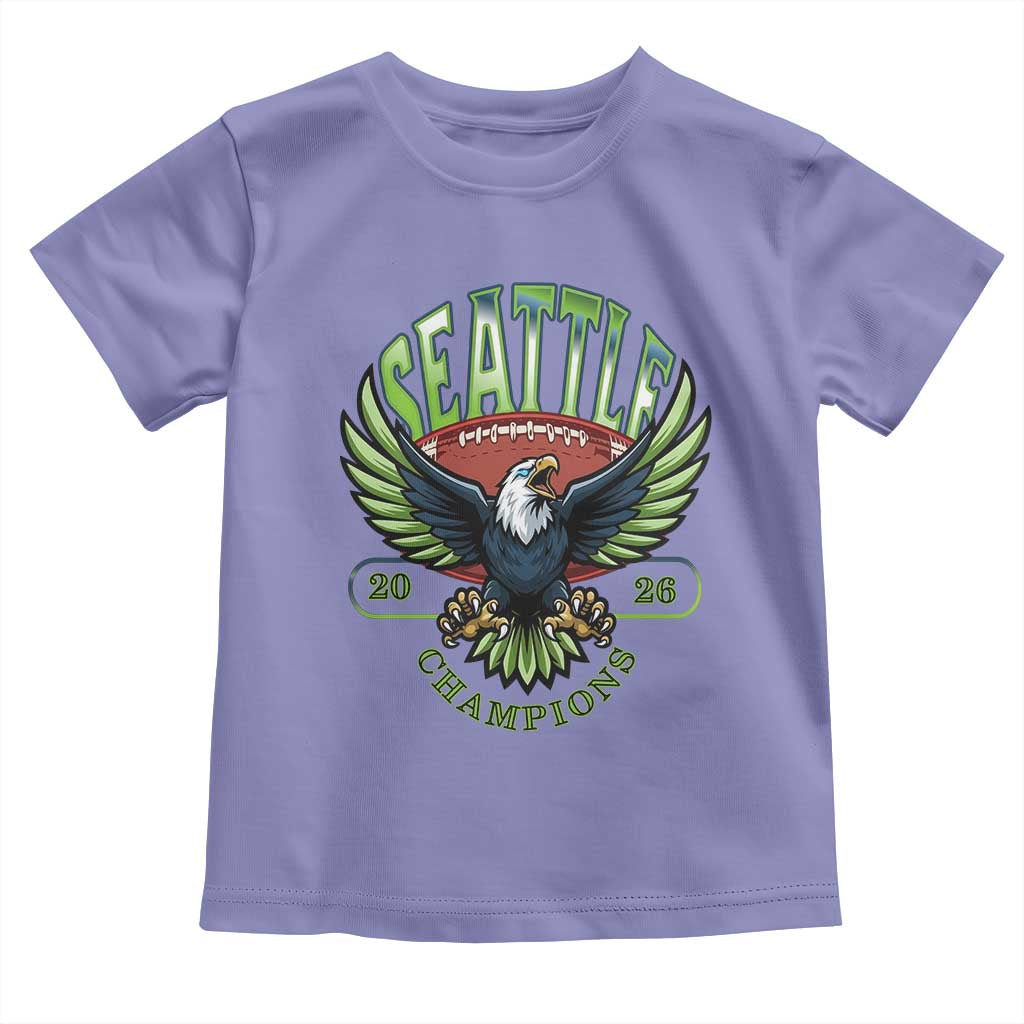 Seattle Champions Fan Pride Toddler T Shirt Gift For Football Lovers TS12 Violet Print Your Wear
