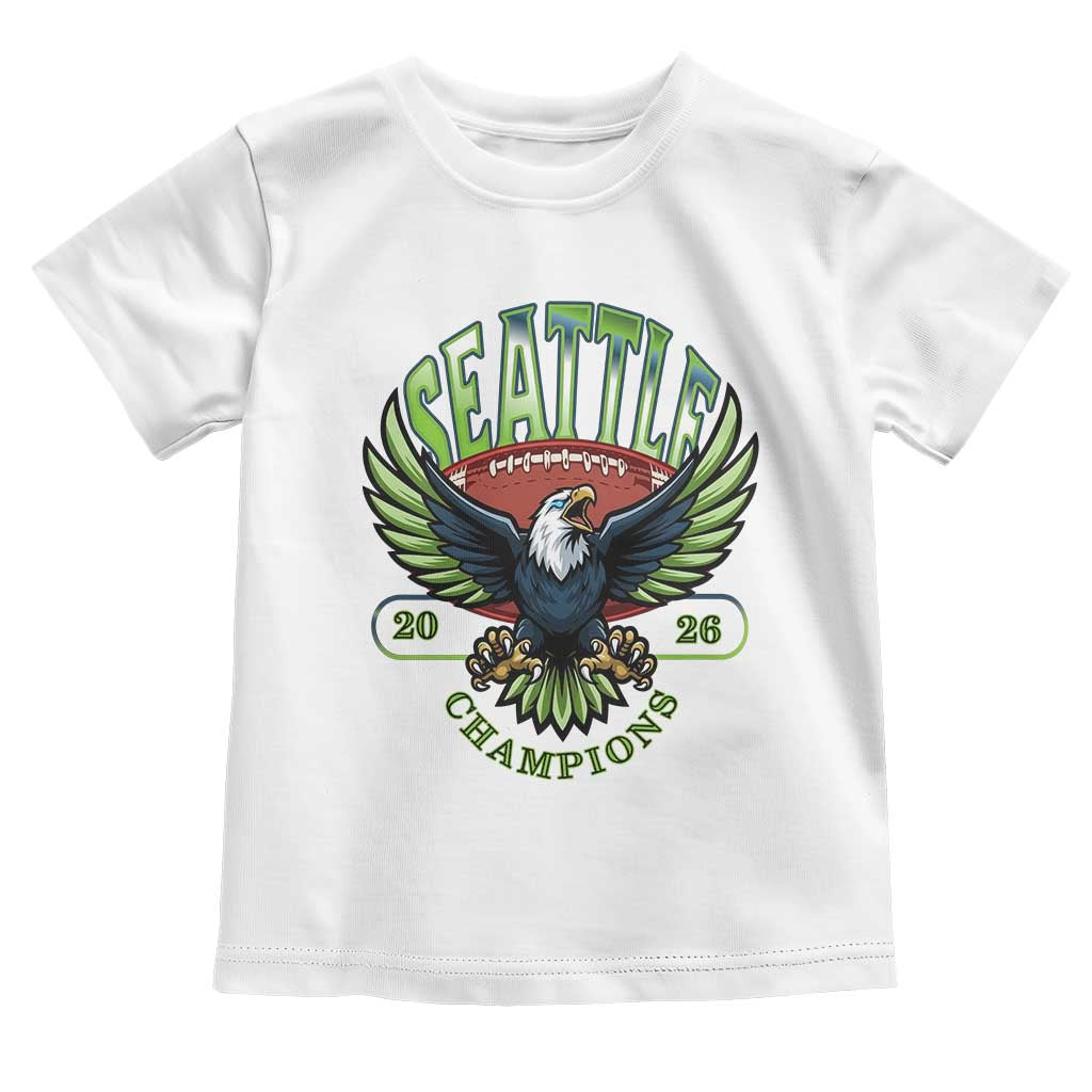 Seattle Champions Fan Pride Toddler T Shirt Gift For Football Lovers TS12 White Print Your Wear