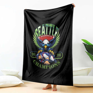 Funny Champion Seattle Dominates New England Throw Blanket 12s Fan Pride TS12 Print Your Wear