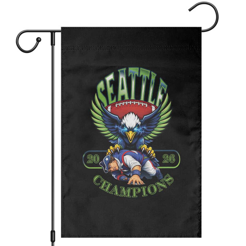 Funny Champion Seattle Dominates New England Garden Flag 12s Fan Pride TS12 Black Print Your Wear