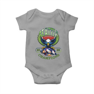 Funny Champion Seattle Dominates New England Baby Onesie 12s Fan Pride TS12 Sport Gray Print Your Wear