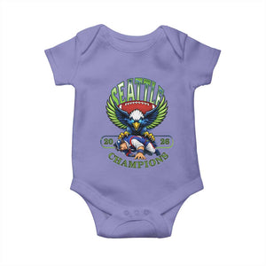 Funny Champion Seattle Dominates New England Baby Onesie 12s Fan Pride TS12 Violet Print Your Wear