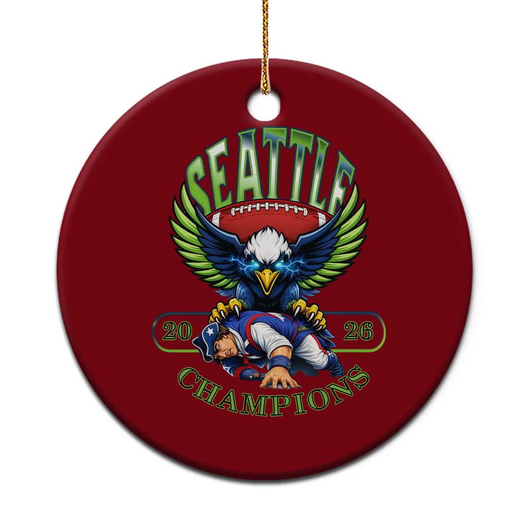 Funny Champion Seattle Dominates New England Ceramic Ornament 12s Fan Pride TS12 1pc Red Print Your Wear