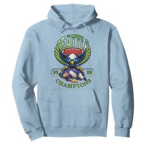 Funny Champion Seattle Dominates New England Hoodie 12s Fan Pride TS12 Light Blue Print Your Wear