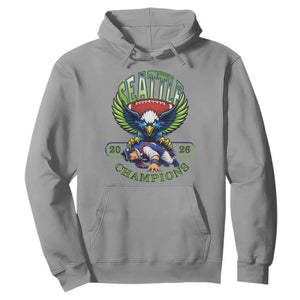 Funny Champion Seattle Dominates New England Hoodie 12s Fan Pride TS12 Sport Gray Print Your Wear