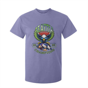 Funny Champion Seattle Dominates New England T Shirt For Kid 12s Fan Pride TS12 Violet Print Your Wear