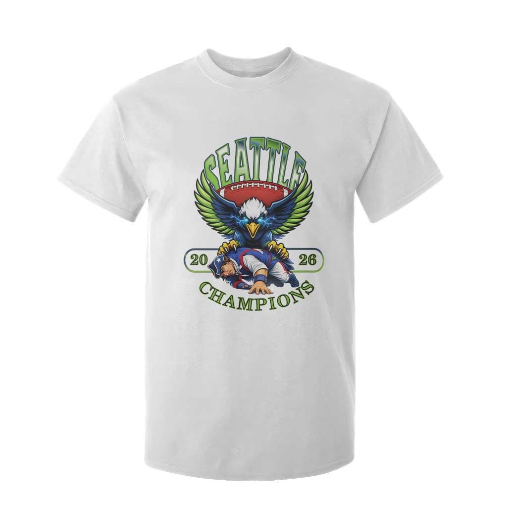 Funny Champion Seattle Dominates New England T Shirt For Kid 12s Fan Pride TS12 White Print Your Wear