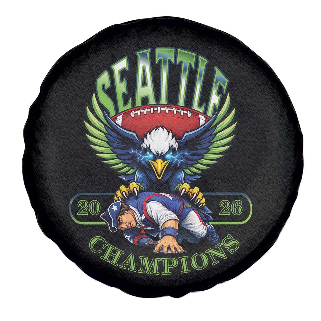 Funny Champion Seattle Dominates New England Spare Tire Cover 12s Fan Pride TS12 Print Your Wear