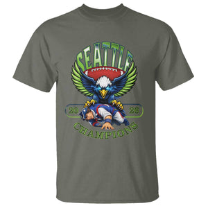 Funny Champion Seattle Dominates New England T Shirt 12s Fan Pride TS12 Military Green Print Your Wear