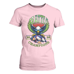 Funny Champion Seattle Dominates New England T Shirt For Women 12s Fan Pride TS12 Light Pink Print Your Wear