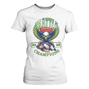 Funny Champion Seattle Dominates New England T Shirt For Women 12s Fan Pride TS12 White Print Your Wear