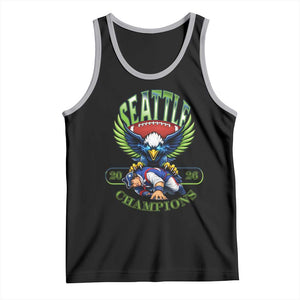Funny Champion Seattle Dominates New England Tank Top 12s Fan Pride TS12 Black Athletic Heather Print Your Wear