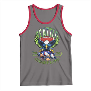 Funny Champion Seattle Dominates New England Tank Top 12s Fan Pride TS12 Deep Heather Red Print Your Wear