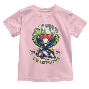 Funny Champion Seattle Dominates New England Toddler T Shirt 12s Fan Pride TS12 Light Pink Print Your Wear