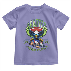 Funny Champion Seattle Dominates New England Toddler T Shirt 12s Fan Pride TS12 Violet Print Your Wear