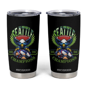 Funny Champion Seattle Dominates New England Tumbler Cup 12s Fan Pride TS12 Black Print Your Wear