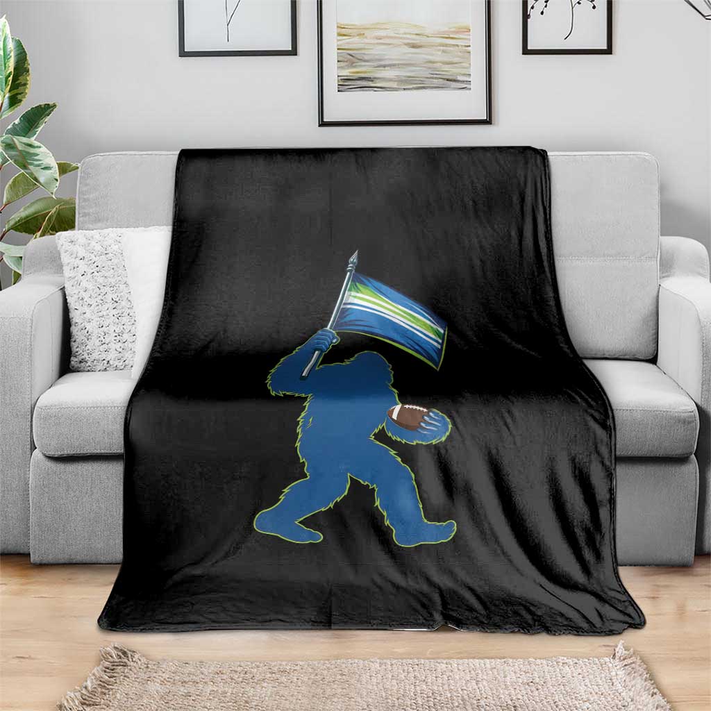 Bigfoot Seattle Sports Fan Throw Blanket Sasquatch 12s Pride Gift TS12 Print Your Wear