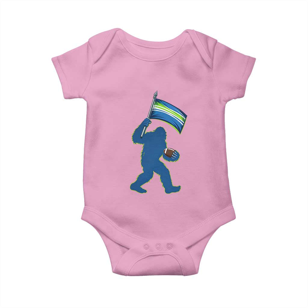 Bigfoot Seattle Sports Fan Baby Onesie Sasquatch 12s Pride Gift TS12 Light Pink Print Your Wear