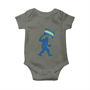 Bigfoot Seattle Sports Fan Baby Onesie Sasquatch 12s Pride Gift TS12 Military Green Print Your Wear