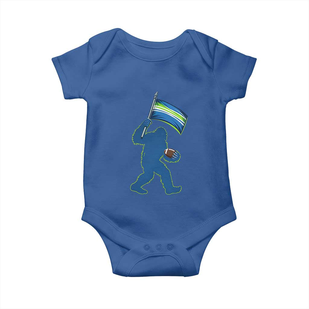 Bigfoot Seattle Sports Fan Baby Onesie Sasquatch 12s Pride Gift TS12 Royal Blue Print Your Wear