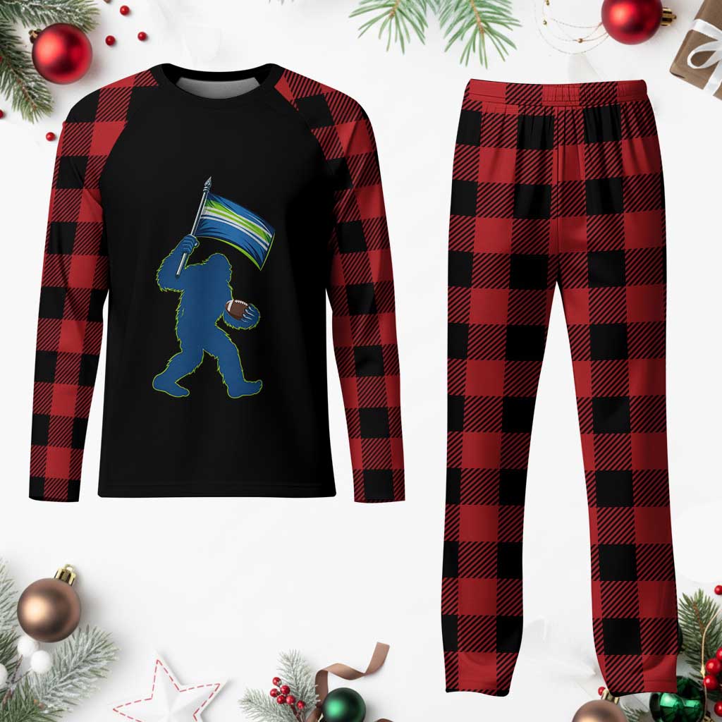 Bigfoot Seattle Sports Fan Plaid Pajama Set Sasquatch 12s Pride Gift TS12 Buffalo Plaid Print Your Wear