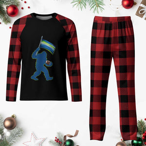 Bigfoot Seattle Sports Fan Plaid Pajama Set Sasquatch 12s Pride Gift TS12 Buffalo Plaid Print Your Wear
