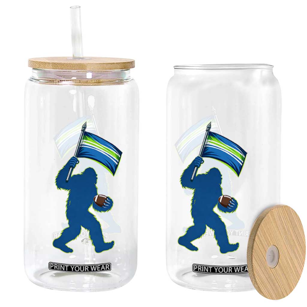 Bigfoot Seattle Sports Fan Glass Can Sasquatch 12s Pride Gift TS12 Print Your Wear