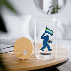 Bigfoot Seattle Sports Fan Glass Can Sasquatch 12s Pride Gift TS12 Print Your Wear